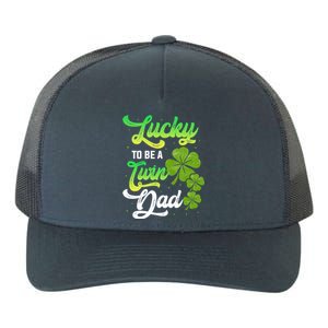 Lucky To Be A Twin Dad Twins Siblings Family Daddy Papa Gift Yupoong Adult 5-Panel Trucker Hat