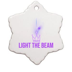 Light The Beam Sacramento Ceramic Star Ornament