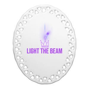 Light The Beam Sacramento Ceramic Oval Ornament