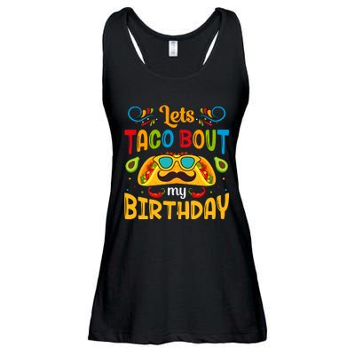 LetS Taco Bout My Birthday Cinco De Mayo Celebration Ladies Essential Flowy Tank