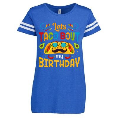 LetS Taco Bout My Birthday Cinco De Mayo Celebration Enza Ladies Jersey Football T-Shirt