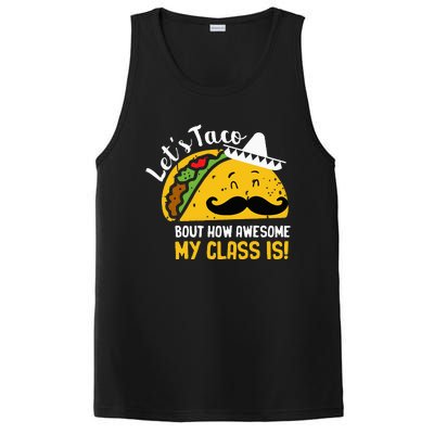 Lets Taco Bout My Awesome Class Funny Cinco De Mayo Teacher PosiCharge Competitor Tank