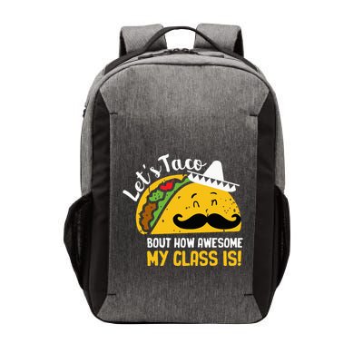 Lets Taco Bout My Awesome Class Funny Cinco De Mayo Teacher Vector Backpack