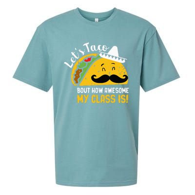 Lets Taco Bout My Awesome Class Funny Cinco De Mayo Teacher Sueded Cloud Jersey T-Shirt