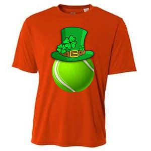 Leprechaun Tennis Ball Saint Patrick's Day Irish Gift Cooling Performance Crew T-Shirt