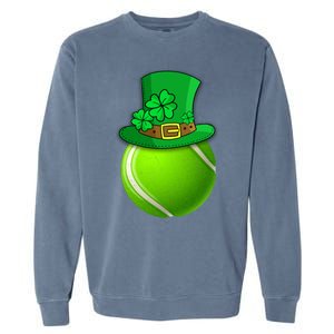 Leprechaun Tennis Ball Saint Patrick's Day Irish Gift Garment-Dyed Sweatshirt