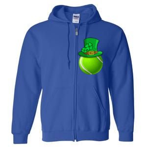 Leprechaun Tennis Ball Saint Patrick's Day Irish Gift Full Zip Hoodie