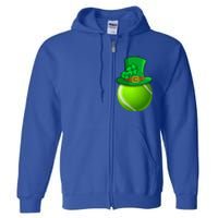 Leprechaun Tennis Ball Saint Patrick's Day Irish Gift Full Zip Hoodie