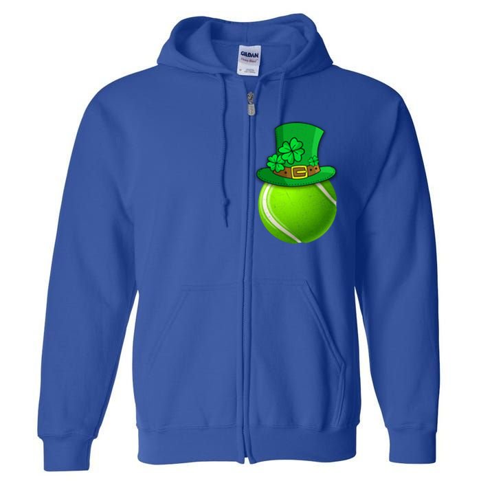 Leprechaun Tennis Ball Saint Patrick's Day Irish Gift Full Zip Hoodie