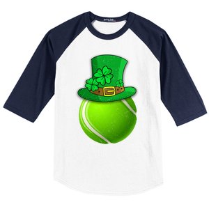 Leprechaun Tennis Ball Saint Patrick's Day Irish Gift Baseball Sleeve Shirt