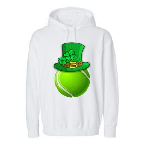 Leprechaun Tennis Ball Saint Patrick's Day Irish Gift Garment-Dyed Fleece Hoodie