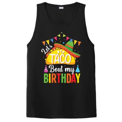 Lets Taco Bout My Birthday Cinco De Mayo Tacos PosiCharge Competitor Tank