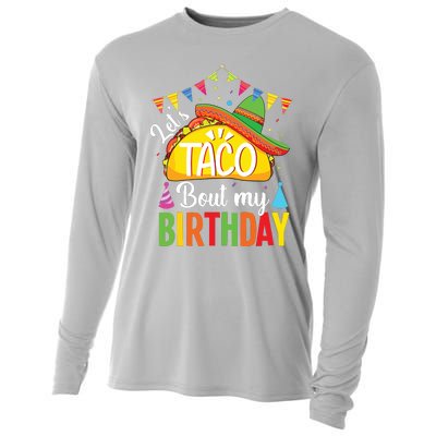 Lets Taco Bout My Birthday Cinco De Mayo Tacos Cooling Performance Long Sleeve Crew