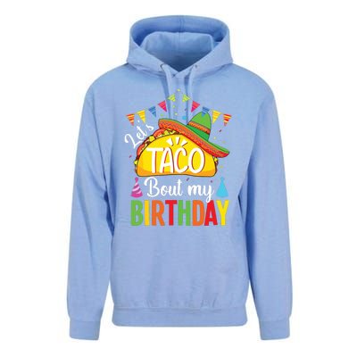 Lets Taco Bout My Birthday Cinco De Mayo Tacos Unisex Surf Hoodie