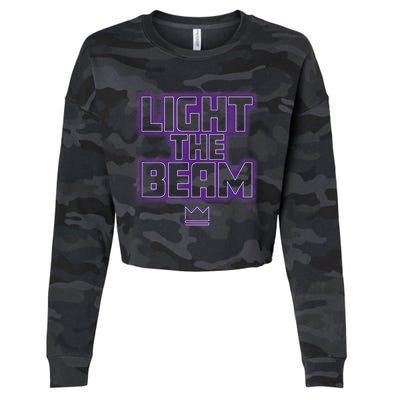 Light The Beam Sacramento Basketball Cropped Pullover Crew