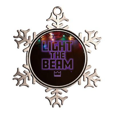 Light The Beam Sacramento Basketball Metallic Star Ornament