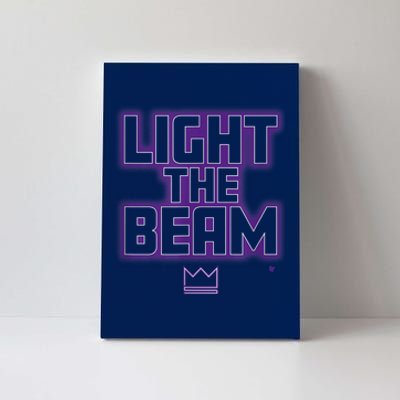 Light The Beam Sacramento Basketball Canvas