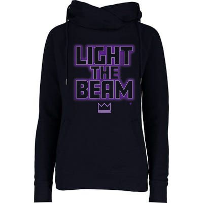 Light The Beam Sacramento Basketball Womens Funnel Neck Pullover Hood