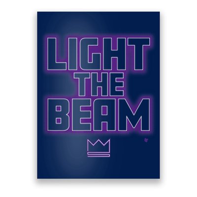 Light The Beam Sacramento Basketball Poster