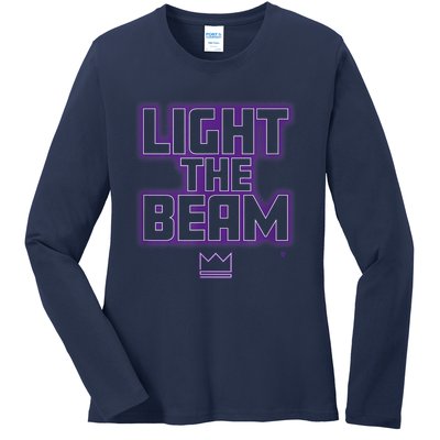 Light The Beam Sacramento Basketball Ladies Long Sleeve Shirt