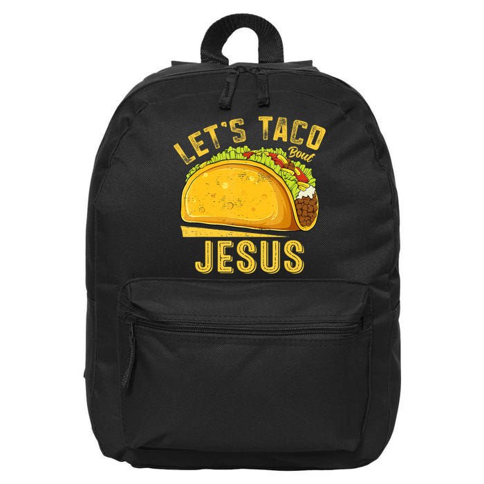 Let's Taco Bout Jesus Cinco De Mayo Christian 16 in Basic Backpack