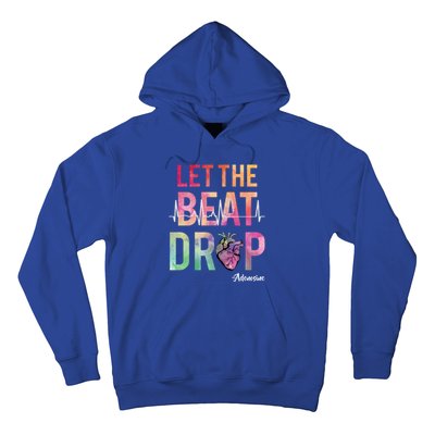 Let The Beat Drop Adenosine Best Nurse Saying Cute Nurse Fun Funny Gift Hoodie