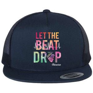 Let The Beat Drop Adenosine Best Nurse Saying Cute Nurse Fun Funny Gift Flat Bill Trucker Hat