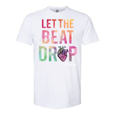 Let The Beat Drop Adenosine Best Nurse Saying Cute Nurse Fun Funny Gift Softstyle CVC T-Shirt