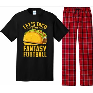 Lets Taco Bout Fantasy Football Funny Pajama Set