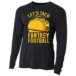 Lets Taco Bout Fantasy Football Funny Cooling Performance Long Sleeve Crew