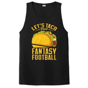 Lets Taco Bout Fantasy Football Funny PosiCharge Competitor Tank