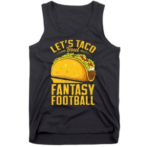 Lets Taco Bout Fantasy Football Funny Tank Top