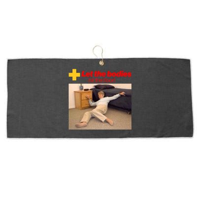 Let The Bodies Hit The Floor Meme Large Microfiber Waffle Golf Towel