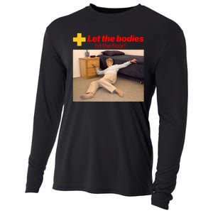 Let The Bodies Hit The Floor Meme Cooling Performance Long Sleeve Crew