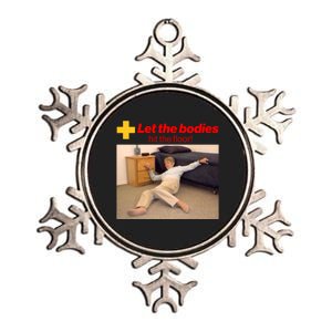 Let The Bodies Hit The Floor Meme Metallic Star Ornament