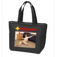 Let The Bodies Hit The Floor Meme Zip Tote Bag
