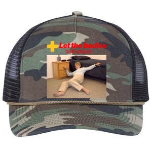 Let The Bodies Hit The Floor Meme Retro Rope Trucker Hat Cap