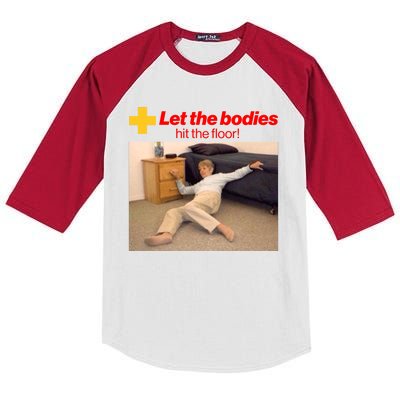 Let The Bodies Hit The Floor Meme Kids Colorblock Raglan Jersey