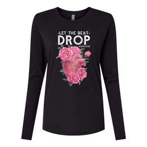 Let The Beat Drop Adenosine Cardiac Nurse Gift Womens Cotton Relaxed Long Sleeve T-Shirt