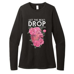 Let The Beat Drop Adenosine Cardiac Nurse Gift Womens CVC Long Sleeve Shirt