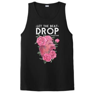 Let The Beat Drop Adenosine Cardiac Nurse Gift PosiCharge Competitor Tank