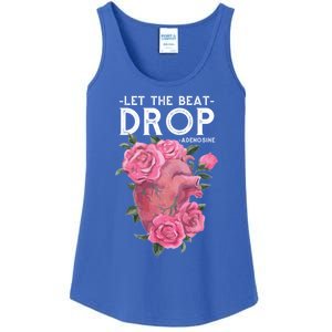 Let The Beat Drop Adenosine Cardiac Nurse Gift Ladies Essential Tank