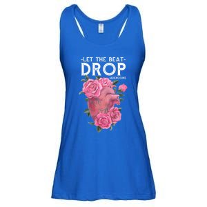 Let The Beat Drop Adenosine Cardiac Nurse Gift Ladies Essential Flowy Tank