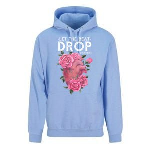 Let The Beat Drop Adenosine Cardiac Nurse Gift Unisex Surf Hoodie