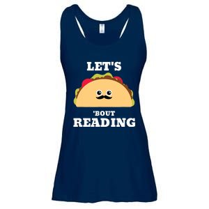 Lets Taco Bout Reading Book Lover Librarian Reading Teacher Ladies Essential Flowy Tank