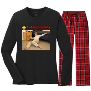 Let The Bodies Hit The Floor Women's Long Sleeve Flannel Pajama Set 