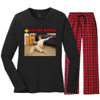 Let The Bodies Hit The Floor Women's Long Sleeve Flannel Pajama Set 