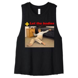 Let The Bodies Hit The Floor Women's Racerback Cropped Tank