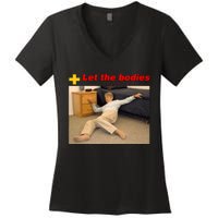 Let The Bodies Hit The Floor Women's V-Neck T-Shirt