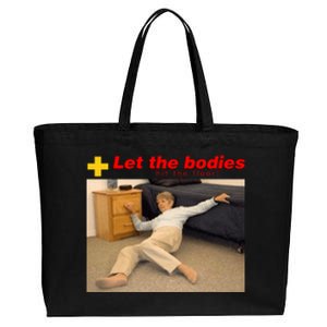 Let The Bodies Hit The Floor Cotton Canvas Jumbo Tote